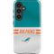 NFL Miami Dolphins White Striped Galaxy S24 Plus Impact Case